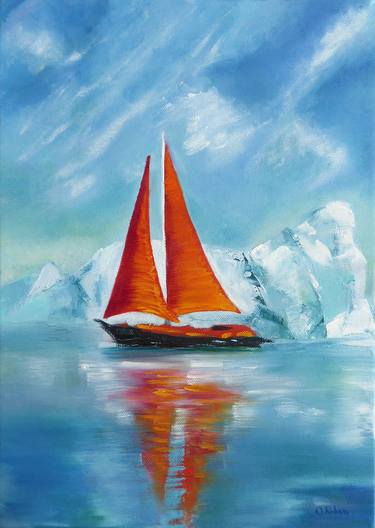 Print of Yacht Paintings by Oksana Robko