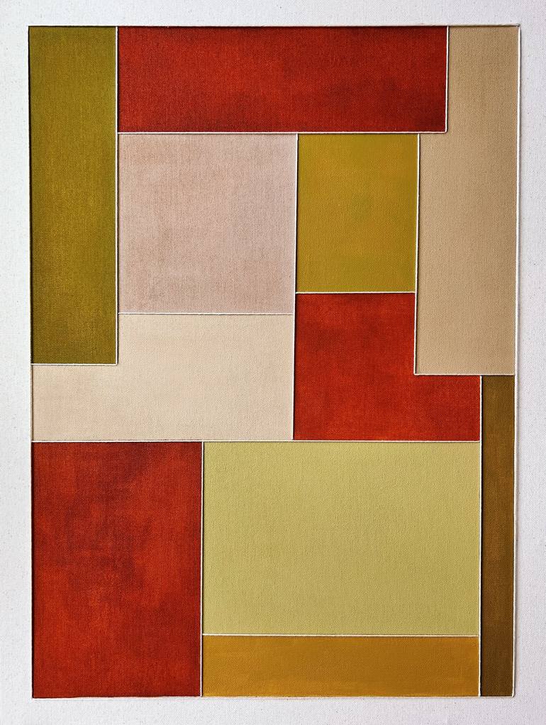 Original Art Deco Abstract Paintings by Ayse Sirin Budak