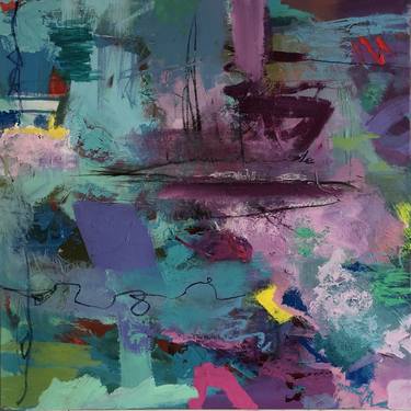 Original Abstract Expressionism Abstract Paintings by Claudia Dietschi