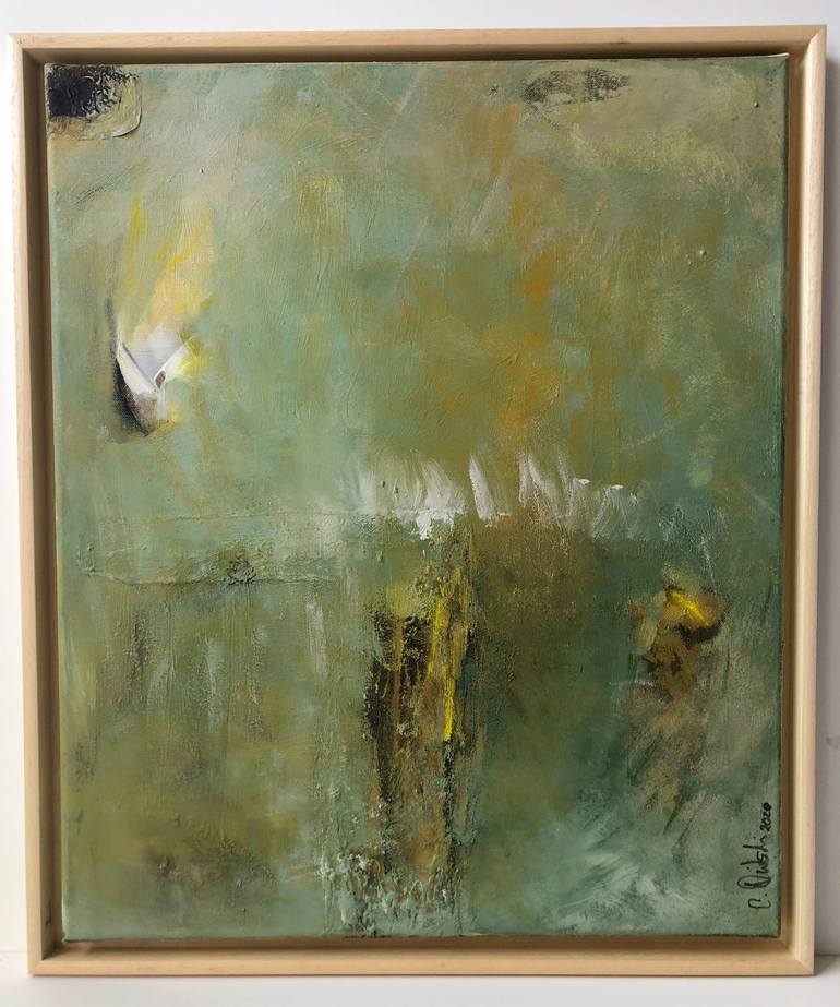 Original Art Deco Abstract Painting by Claudia Dietschi