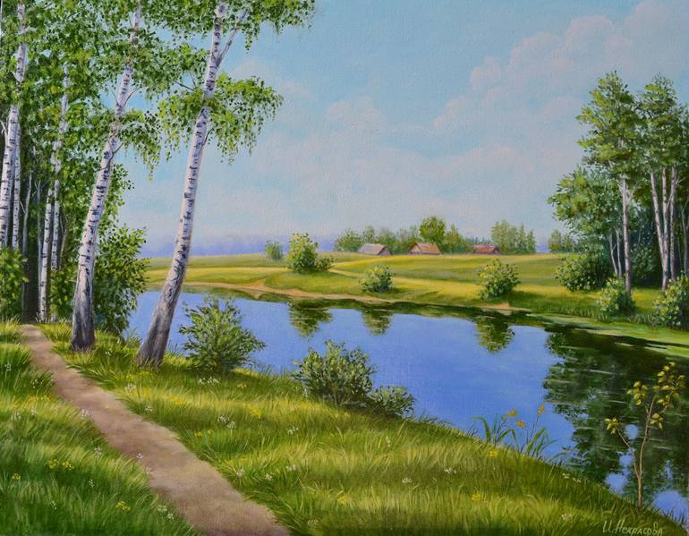 Original Fine Art Landscape Painting by Irina Nekrasova