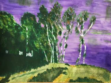 Print of Expressionism Landscape Paintings by Francesca de Bardin