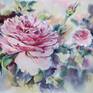 Collection Flowers Watercolor Painting
