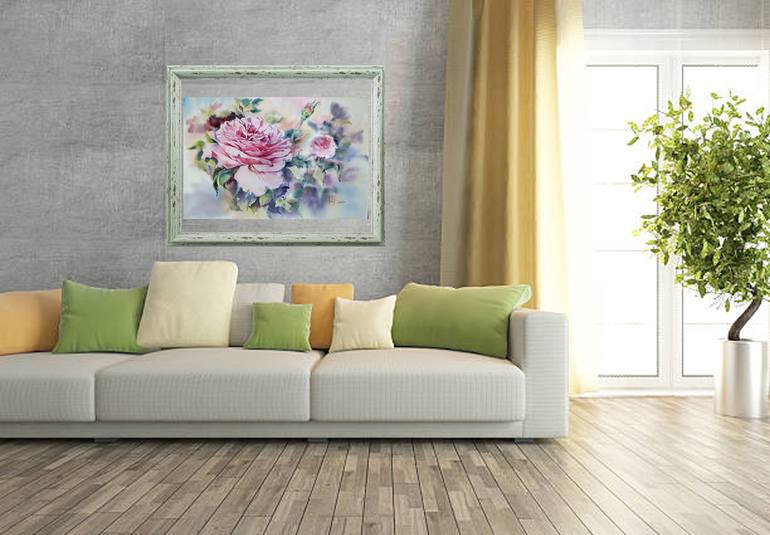 Original Documentary Floral Painting by Elena Krivoruchenko