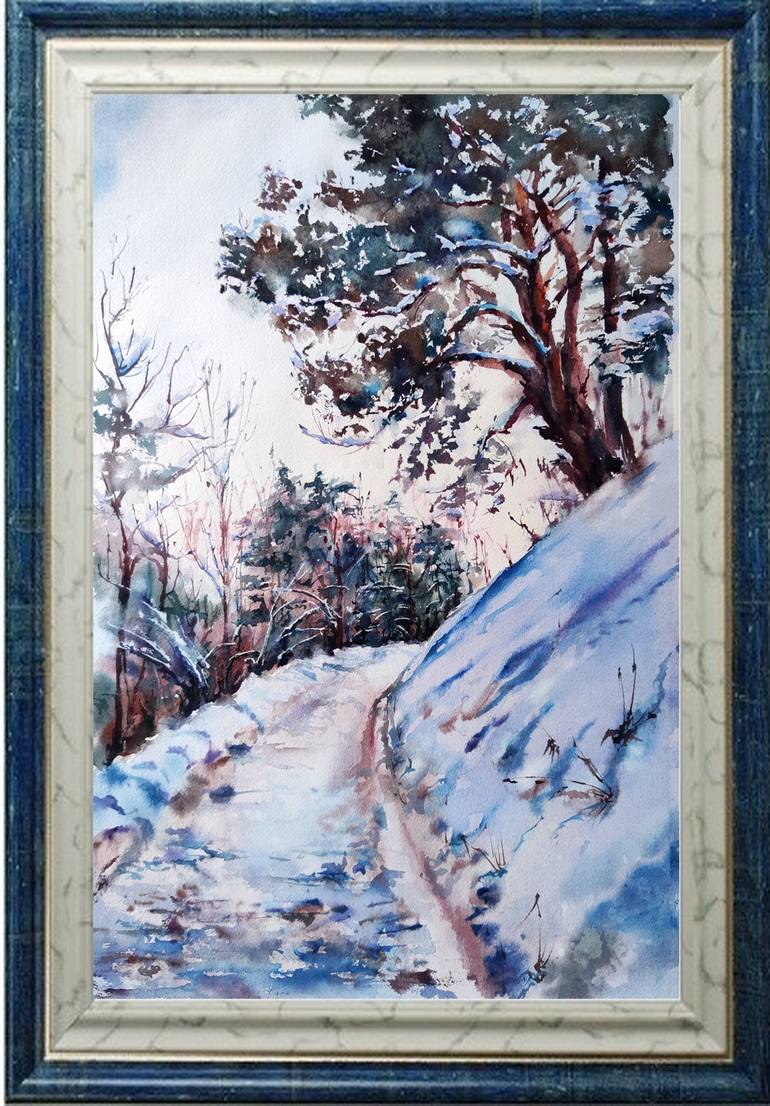 Original Fine Art Landscape Painting by Elena Krivoruchenko