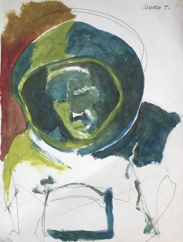 Print of Figurative Outer Space Drawings by Angelo Troilo