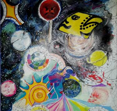 Print of Outer Space Paintings by Reka Kiss