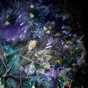 Print of Abstract Outer Space Paintings by Reka Kiss