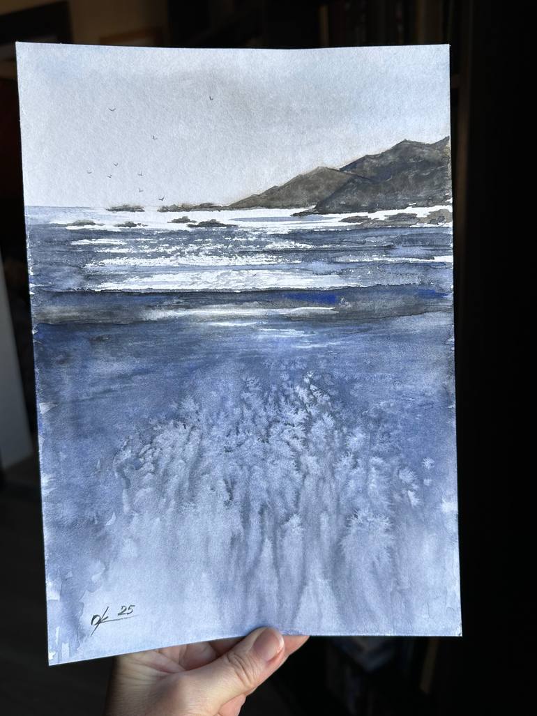 Original Abstract Seascape Painting by Olga Kharyakova