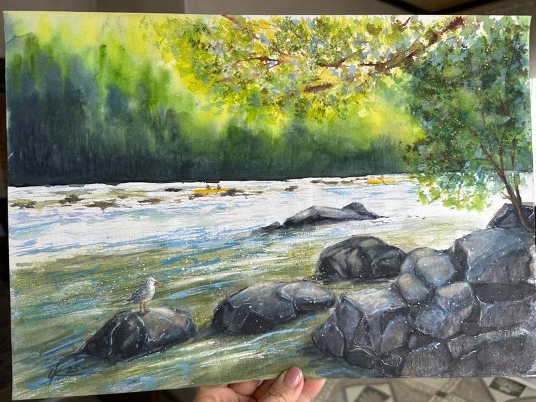 Original Contemporary Seascape Painting by Olga Kharyakova