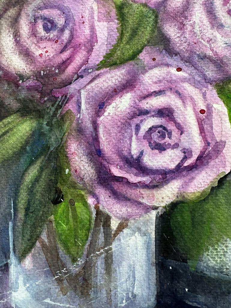 Original Abstract Expressionism Floral Painting by Olga Kharyakova