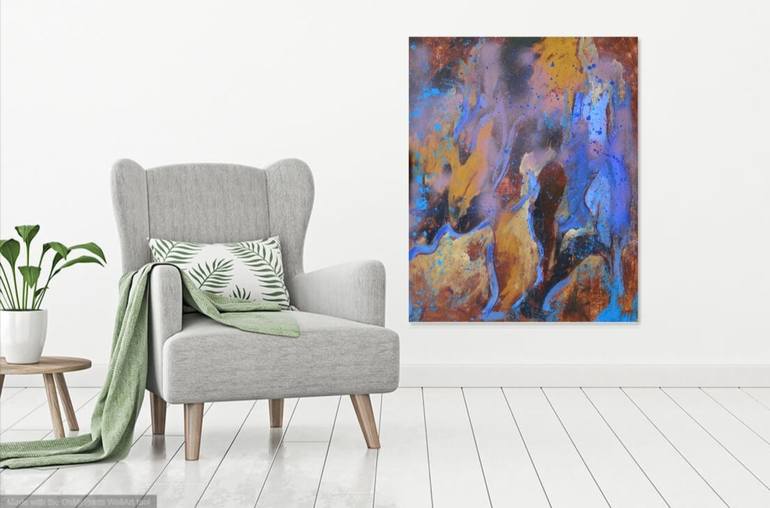 Original Abstract Expressionism Abstract Painting by Olga Kharyakova