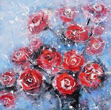 Original Expressionism Floral Paintings by Olga Kharyakova