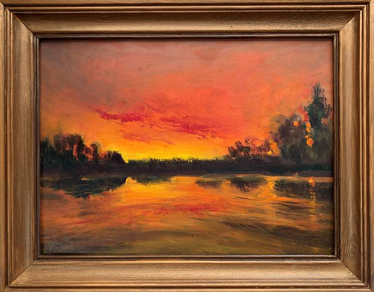 Original Impressionism Nature Painting by Olga Kharyakova