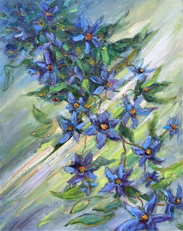 Original Expressionism Botanic Paintings by Olga Kharyakova