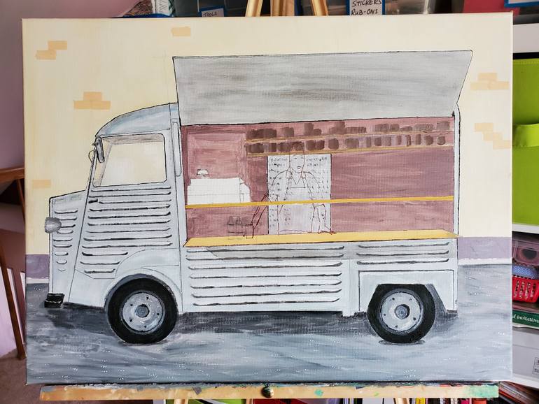 Original Figurative Car Painting by Ron Gielgun