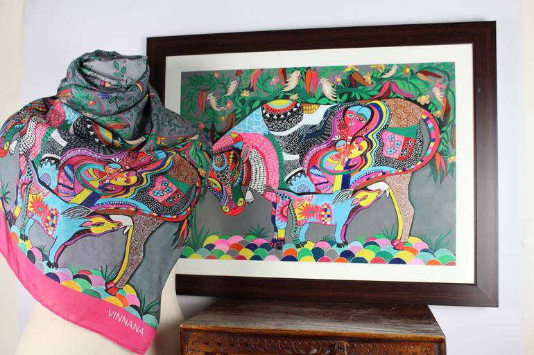 Original Conceptual Love Painting by Veenana Official