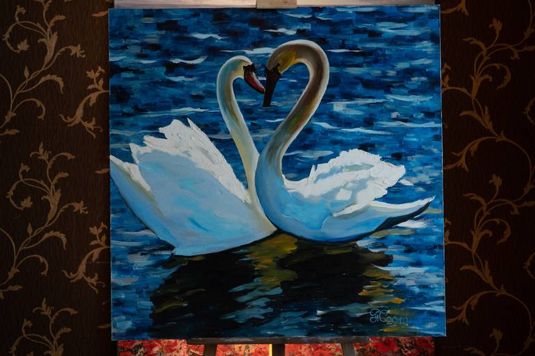 Original Impressionism Animal Painting by Svetlana Schiel
