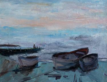 Print of Boat Paintings by Svetlana Schiel