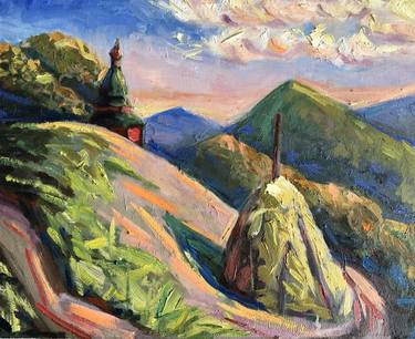 Print of Impressionism Landscape Paintings by Svetlana Schiel