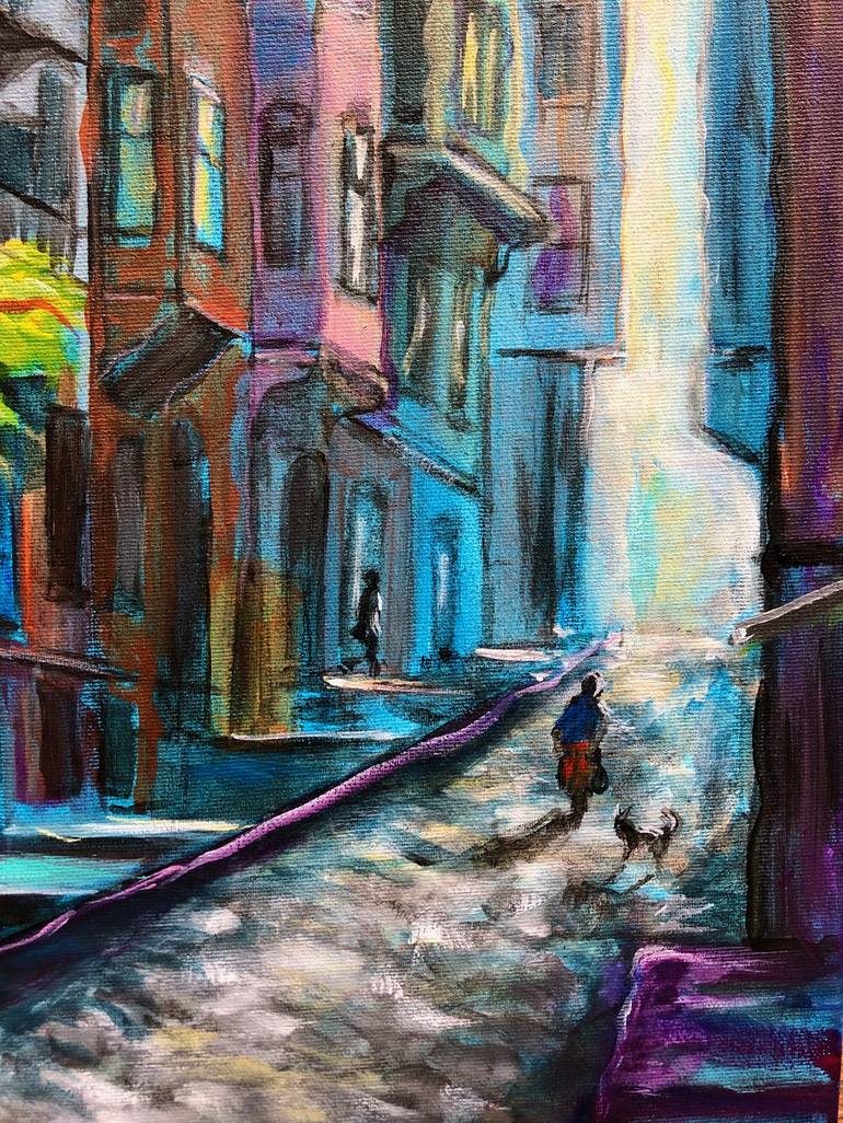 Original Architecture Painting by Berrak Ergul Lajoie