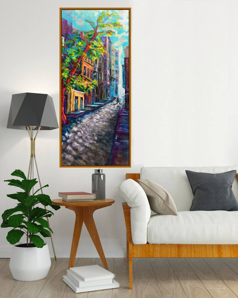 Original Impressionism Architecture Painting by Berrak Ergul Lajoie