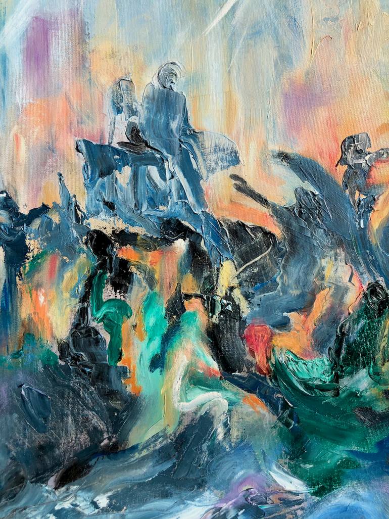Original Conceptual Abstract Painting by Berrak Ergul Lajoie