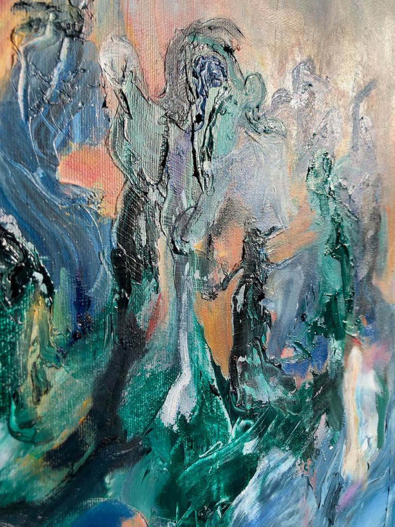 Original Conceptual Abstract Painting by Berrak Ergul Lajoie