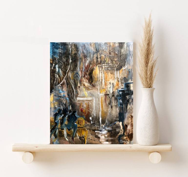 Original Conceptual Abstract Painting by Berrak Ergul Lajoie