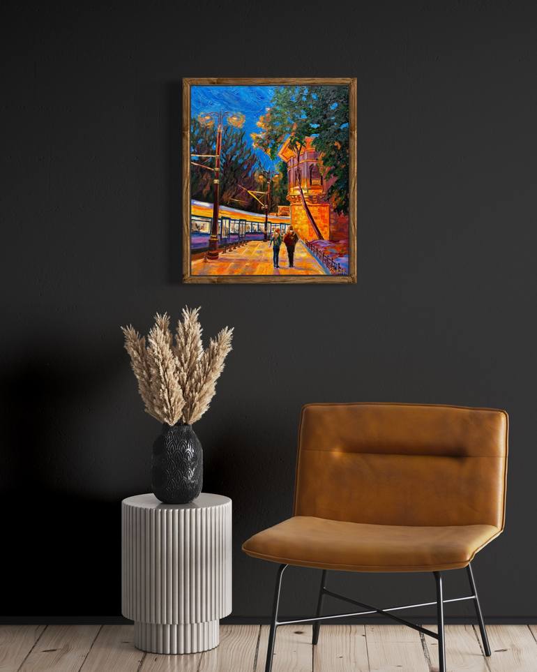 Original Expressionism Landscape Painting by Berrak Ergul Lajoie