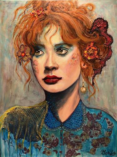 Print of Portrait Paintings by Berrak Ergul Lajoie