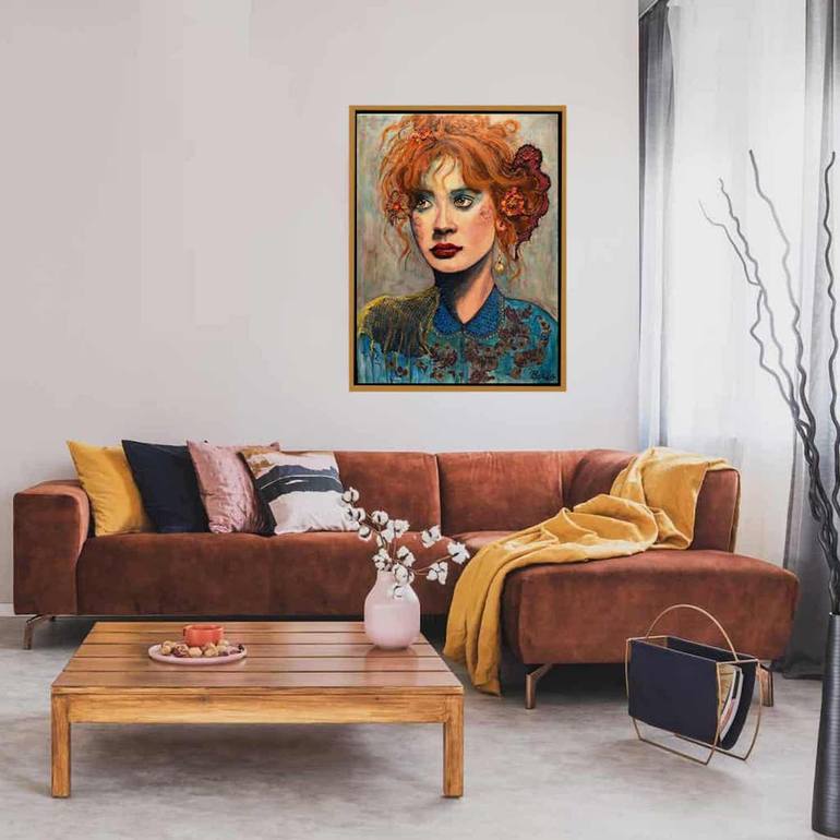 Original Conceptual People Painting by Berrak Ergul Lajoie