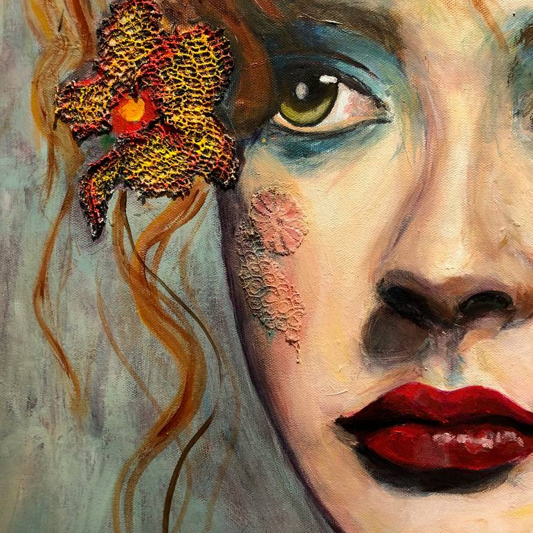 Original Conceptual People Painting by Berrak Ergul Lajoie