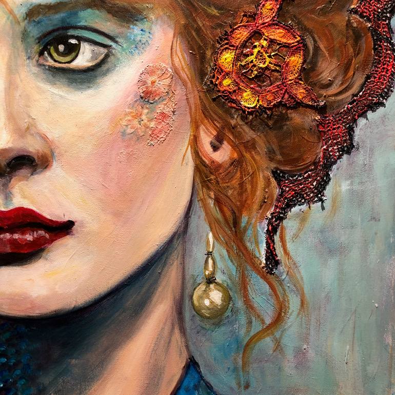 Original Conceptual People Painting by Berrak Ergul Lajoie