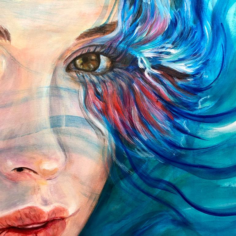 Original Conceptual People Painting by Berrak Ergul Lajoie