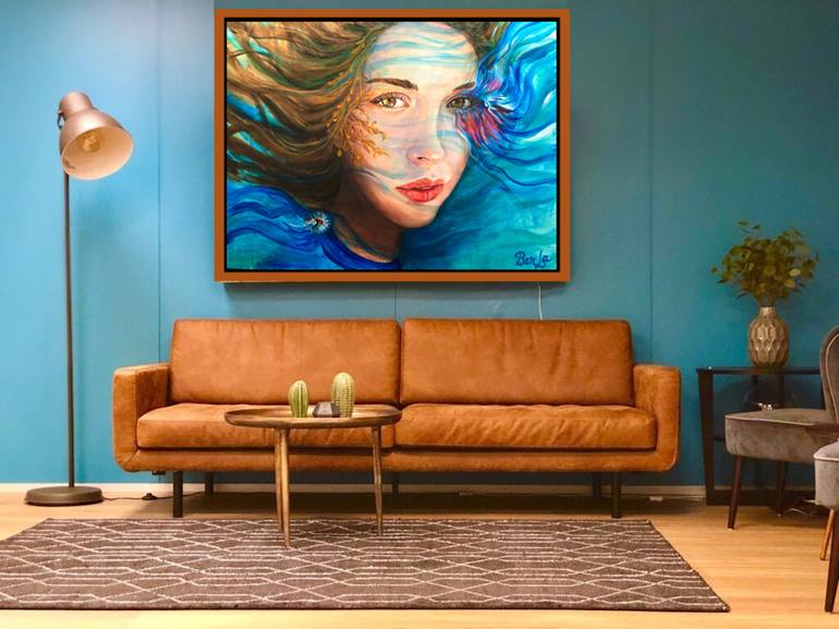 Original Conceptual People Painting by Berrak Ergul Lajoie