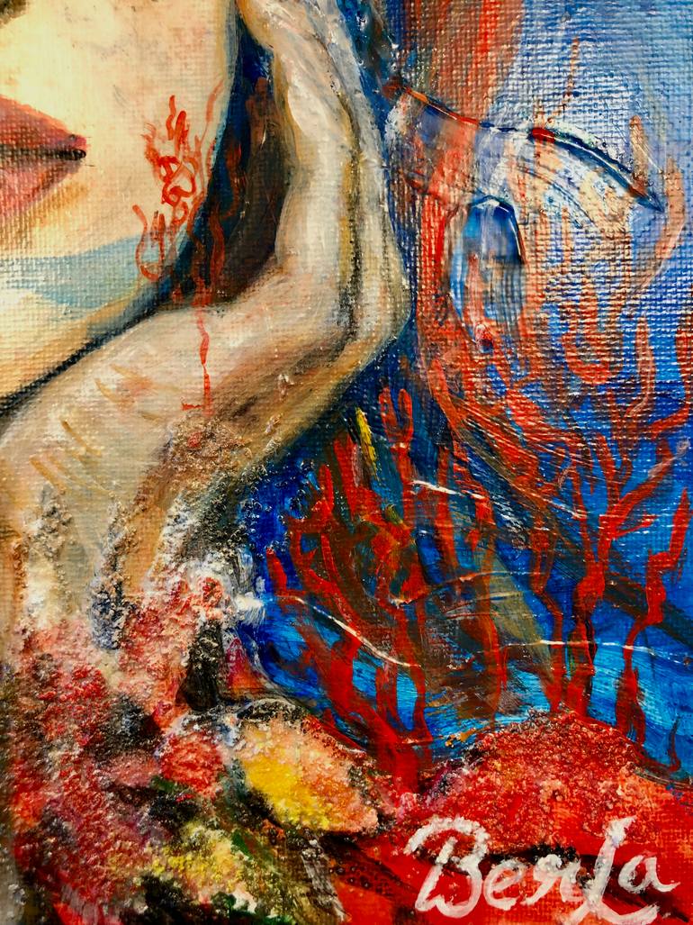 Original Abstract People Painting by Berrak Ergul Lajoie