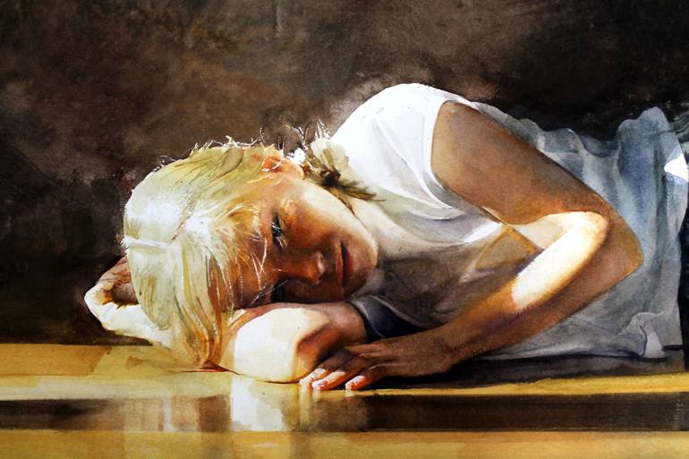 Original Conceptual Women Painting by Andrei Zadorine