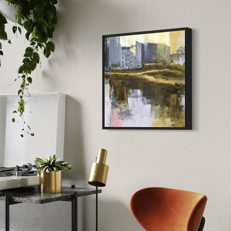 Original Contemporary Cities Painting by Eduard Warkentin