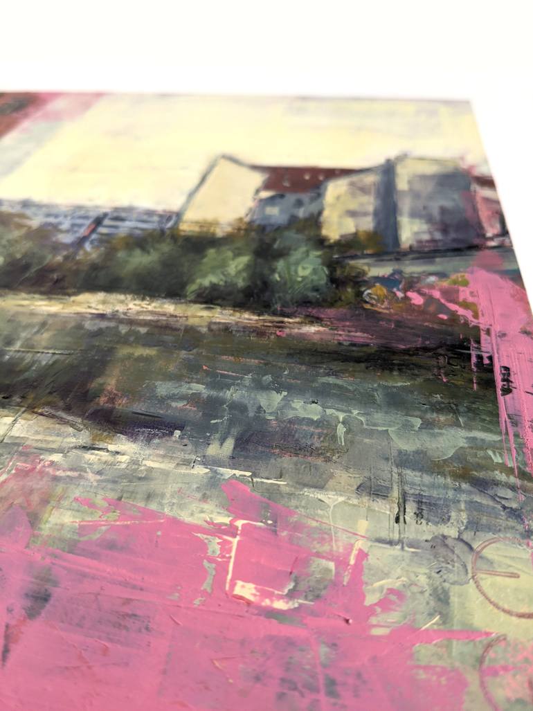 Original Impressionism Cities Painting by Eduard Warkentin