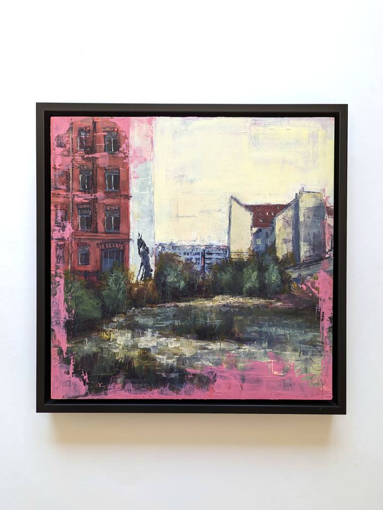 Original Impressionism Cities Painting by Eduard Warkentin