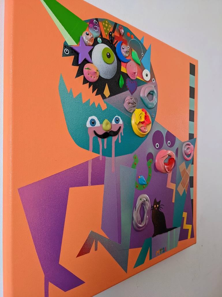 Original Street Art Animal Painting by Michael Tierney