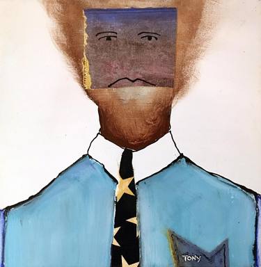 Original Dada Portrait Paintings by Tony Wynn