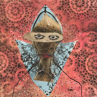 Original Dada Abstract Collage by Tony Wynn