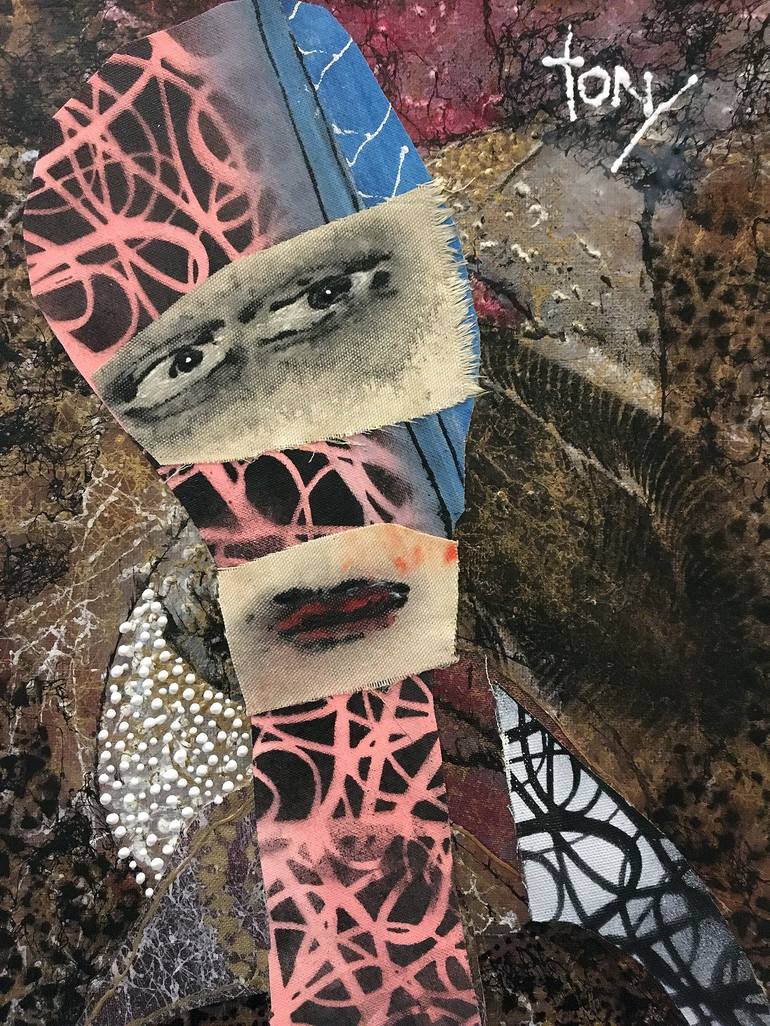 Original Abstract People Painting by Tony Wynn