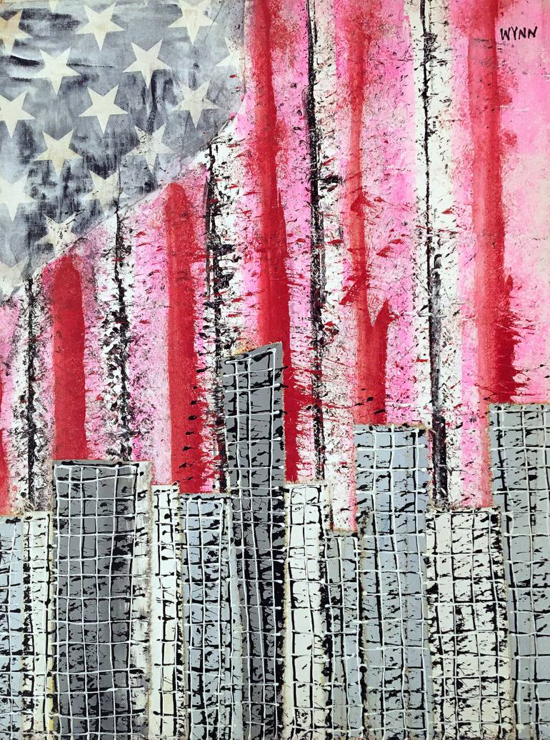 Original Abstract People Painting by Tony Wynn