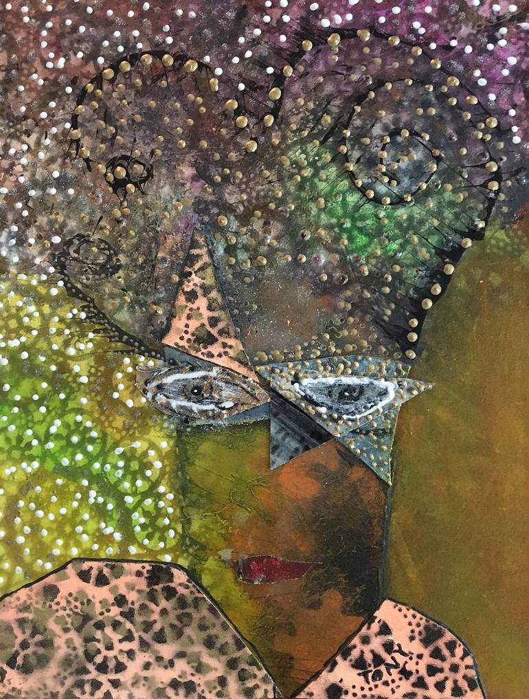 Original Abstract People Painting by Tony Wynn