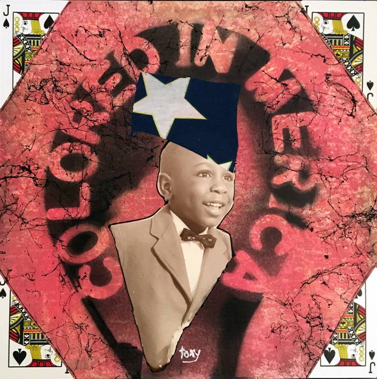 Original Dada People Painting by Tony Wynn