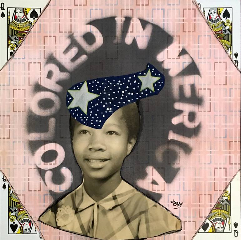 Original Dada People Painting by Tony Wynn