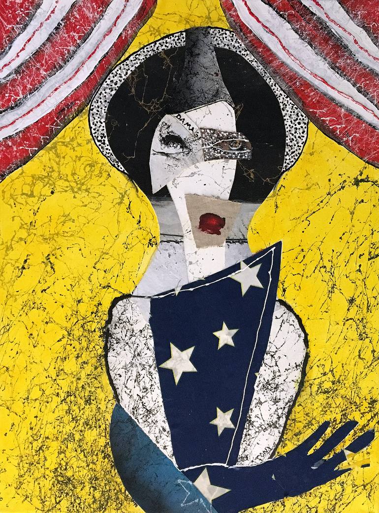 Original Dada Abstract Painting by Tony Wynn